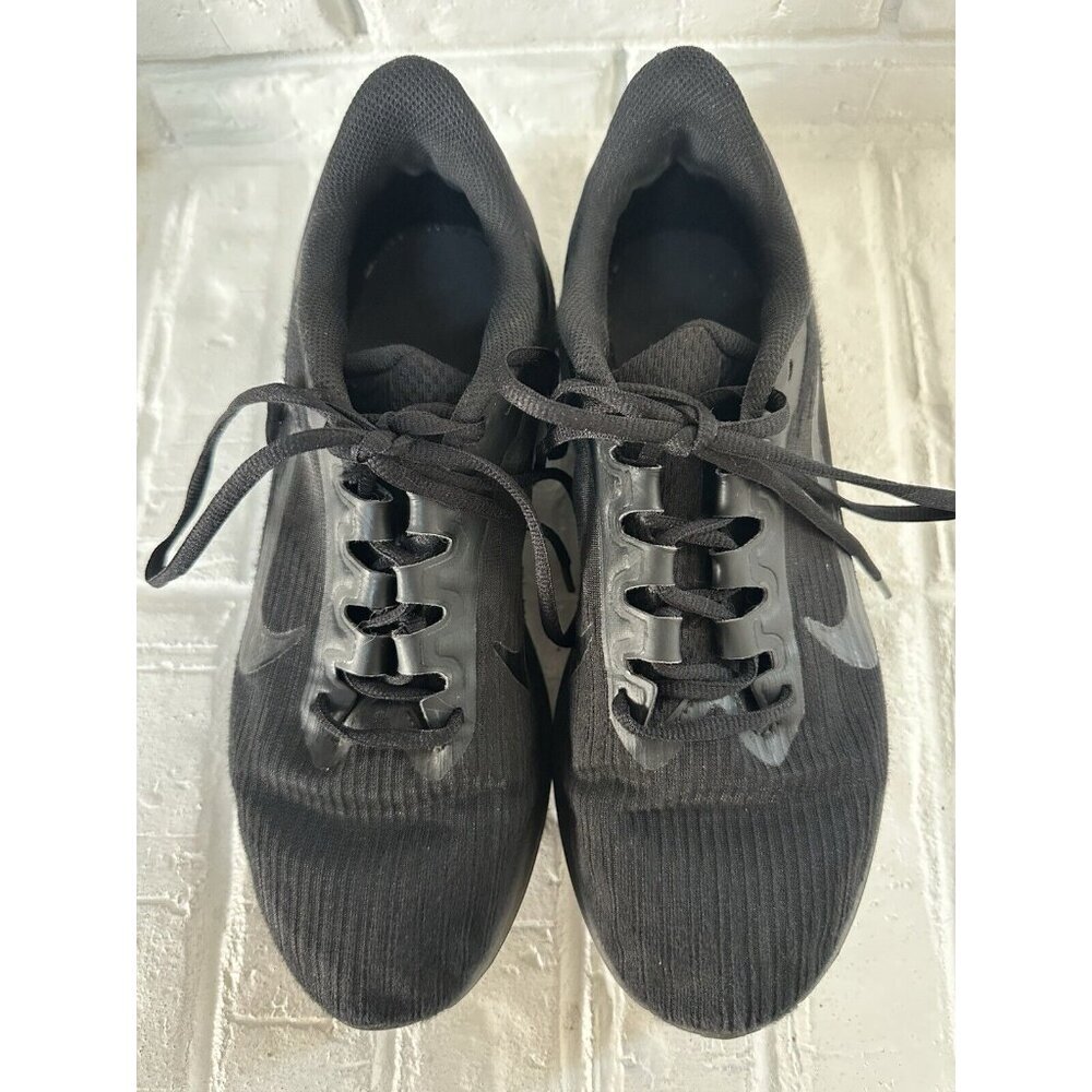 Nike Air Running Shoes Mens 9 Black Winflo 9 Sneakers - Picture 2 of 15